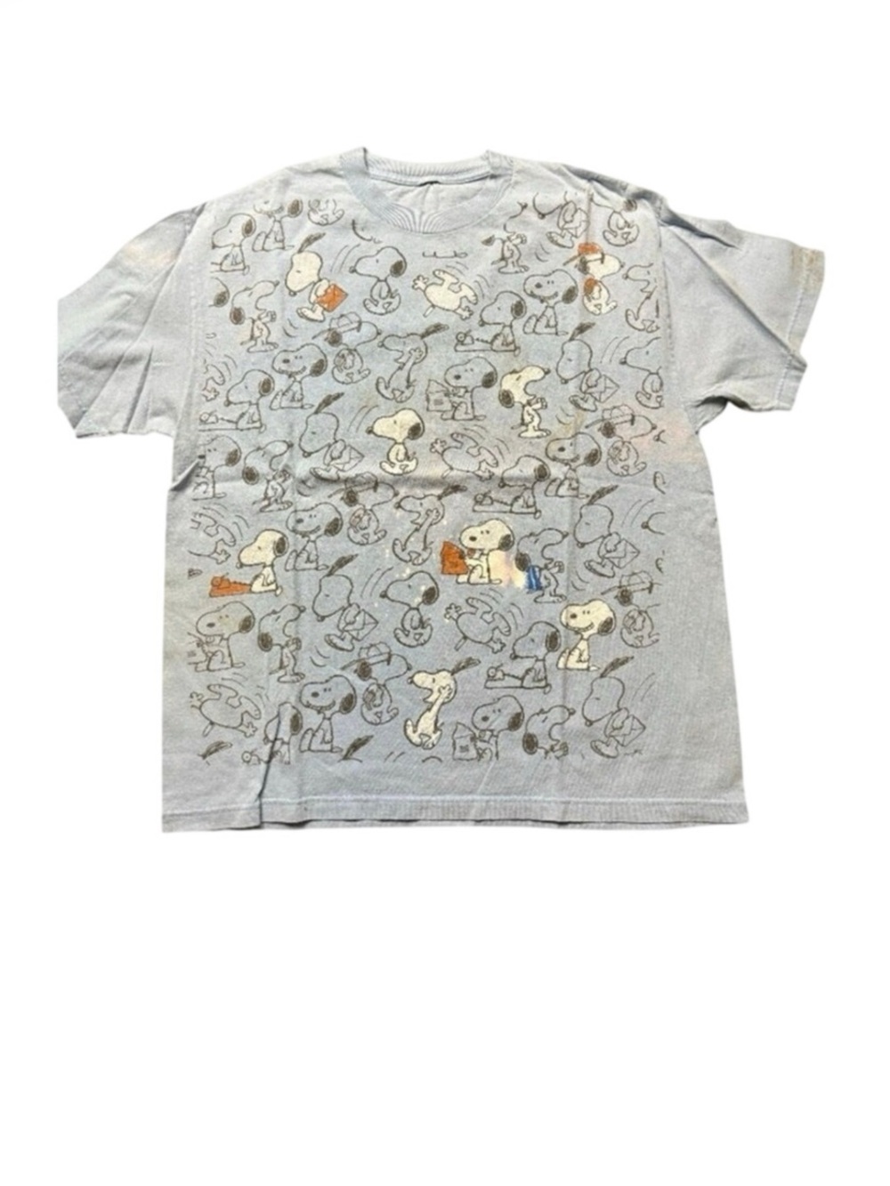 THE PEANUTS Snoopy AOP Vintage T-Shirt, Size XL, No Tag